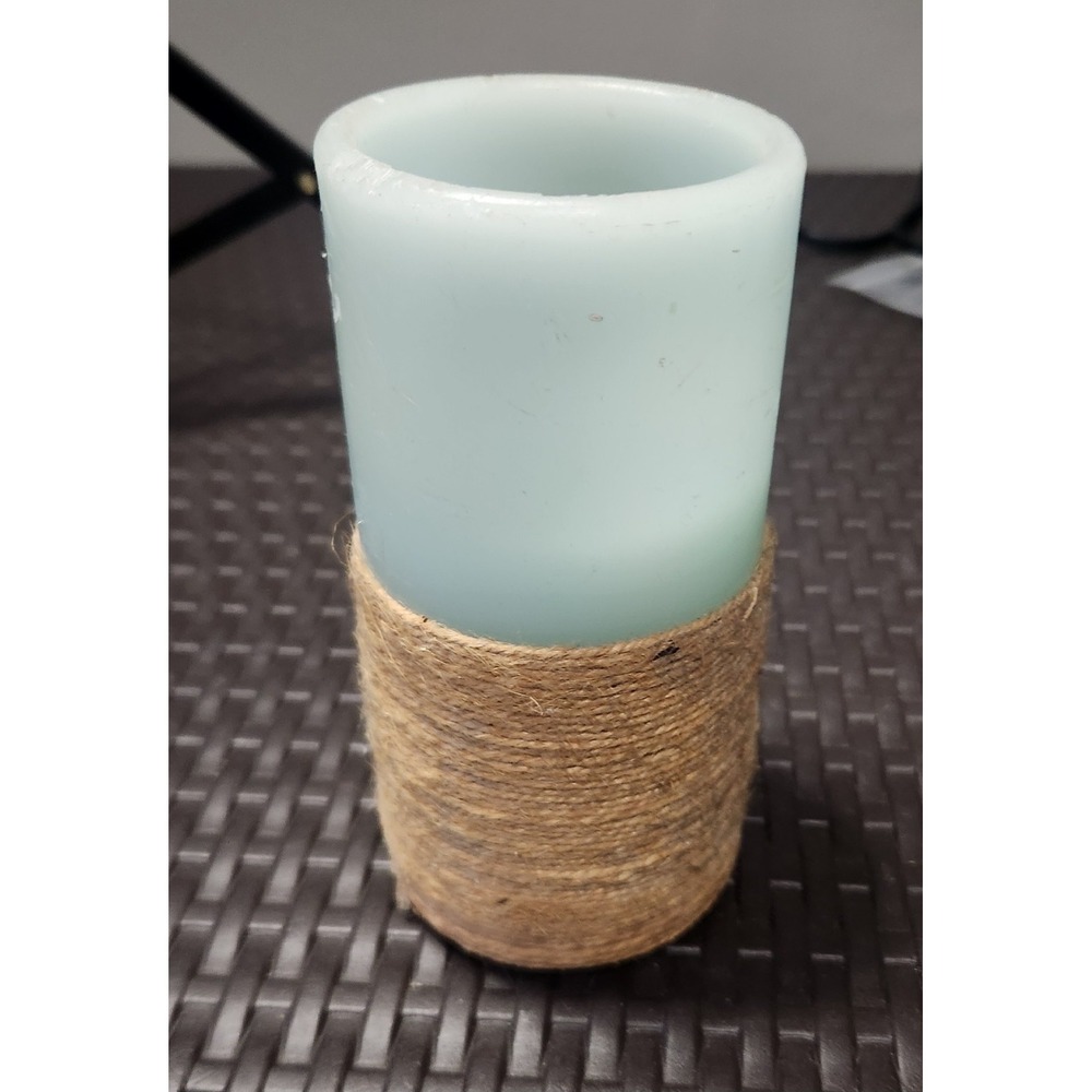 Rustic LED Flameless Pillar Candle
